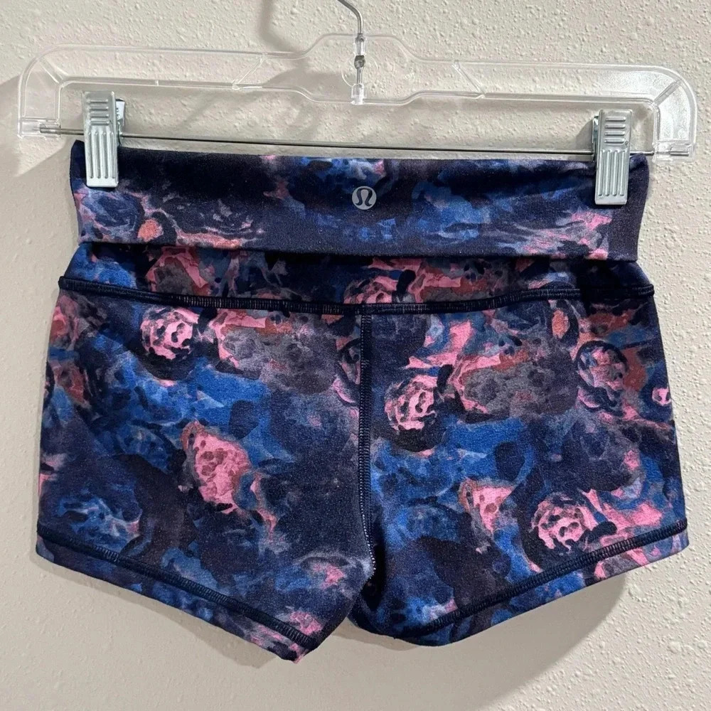 Lululemon Moody Mirage Blue Deep Navy Boogie Short Roll Down - Picture 3 of 6